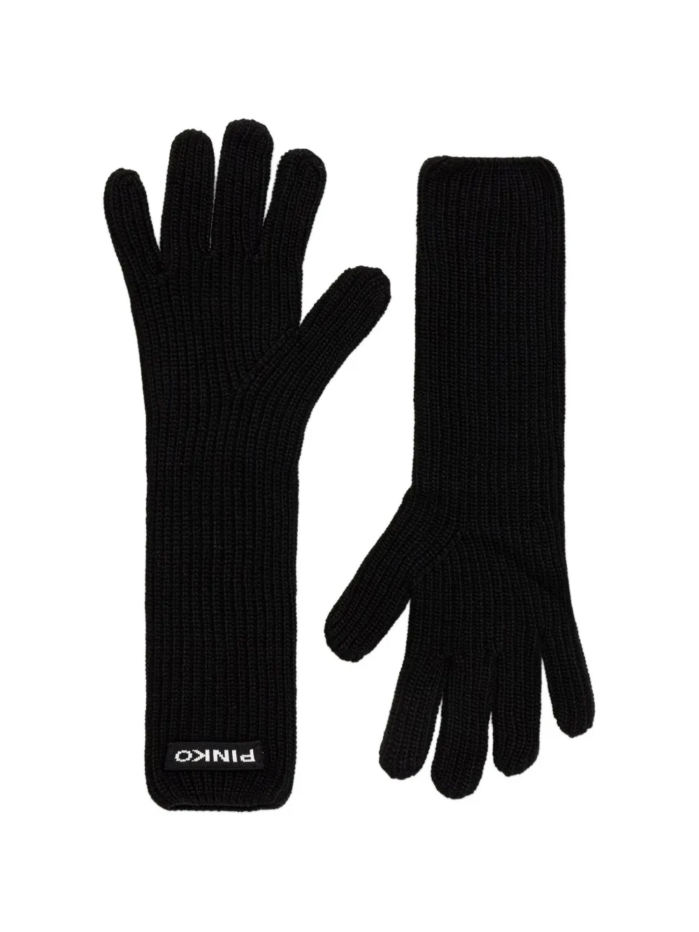 PINKO long gloves with logo lettering