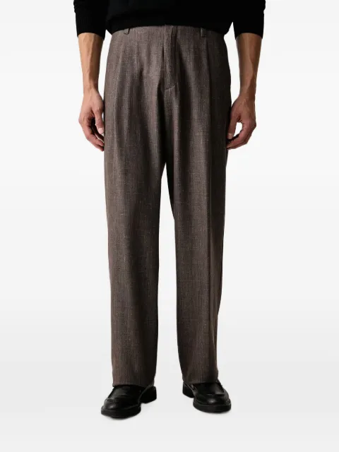 Paul & Shark pleated straight-leg trousers