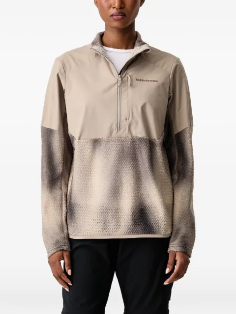 Peak Performance gradient-effect half-zip top