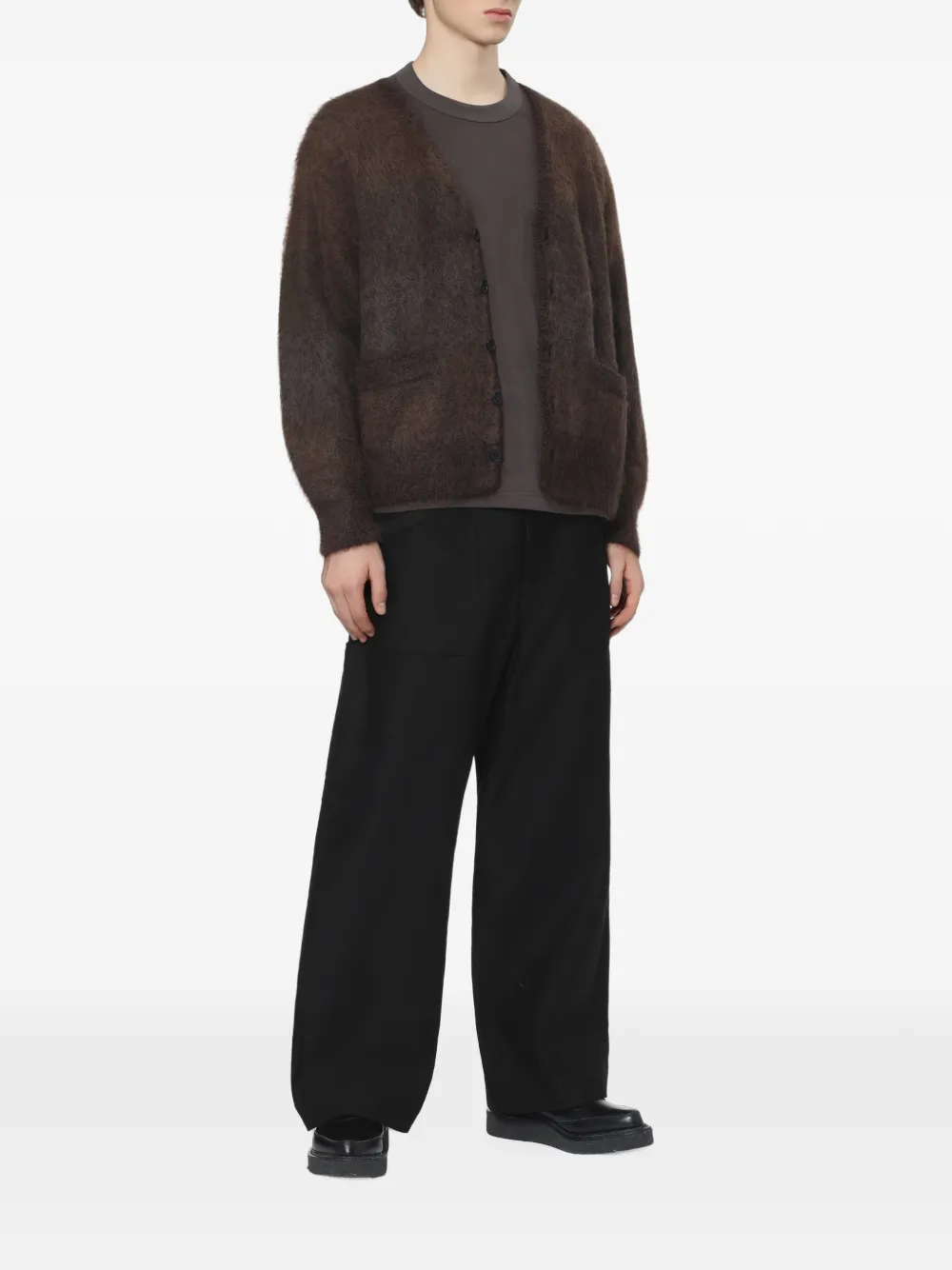Comme des Garçons Homme chest-pocket long-sleeve T-shirt Bruin