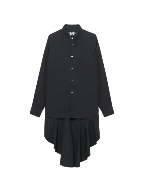 Black Comme Des Garçons ruffled-hem shirt
