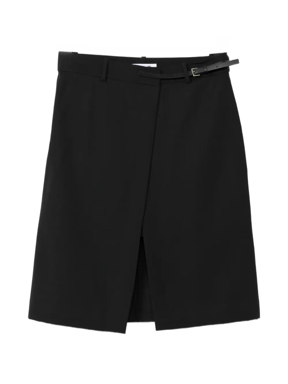 Helmut Lang Gonna a portafoglio con cintura - Nero