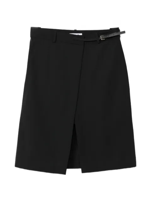 Helmut Lang falda cruzada con cinturón