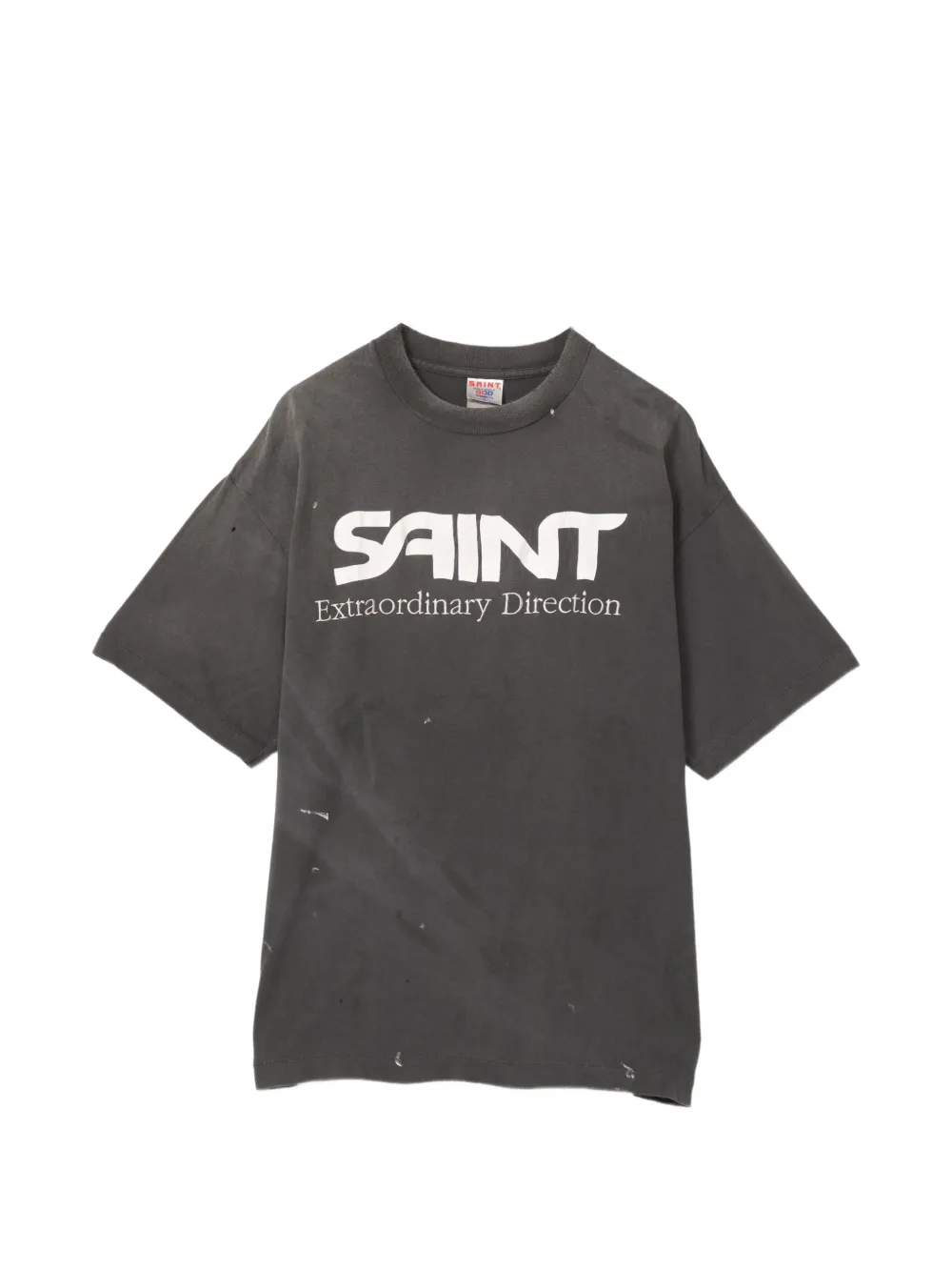 SAINT MXXXXXX t-shirt à effet usé et logo imprimé - Gris SAINT MXXXXXX t-shirt à effet usé et logo imprimé - Gris