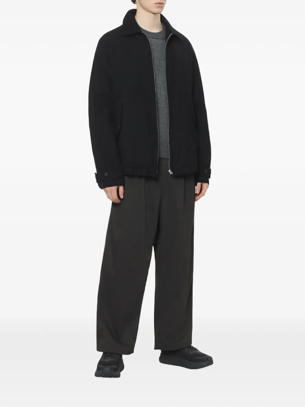 Comme des Garçons Homme Shirtjack met rits Zwart