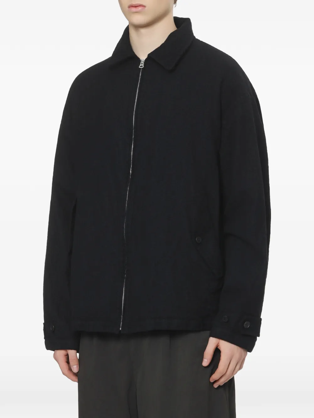 Comme des Garçons Homme Shirtjack met rits Zwart