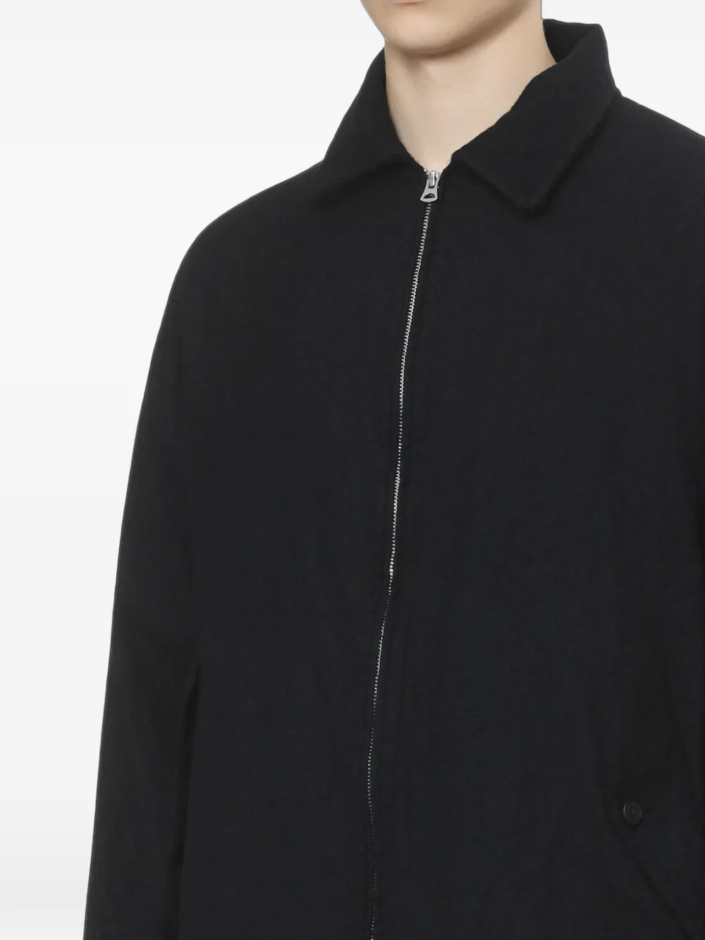 Comme des Garçons Homme Shirtjack met rits Zwart