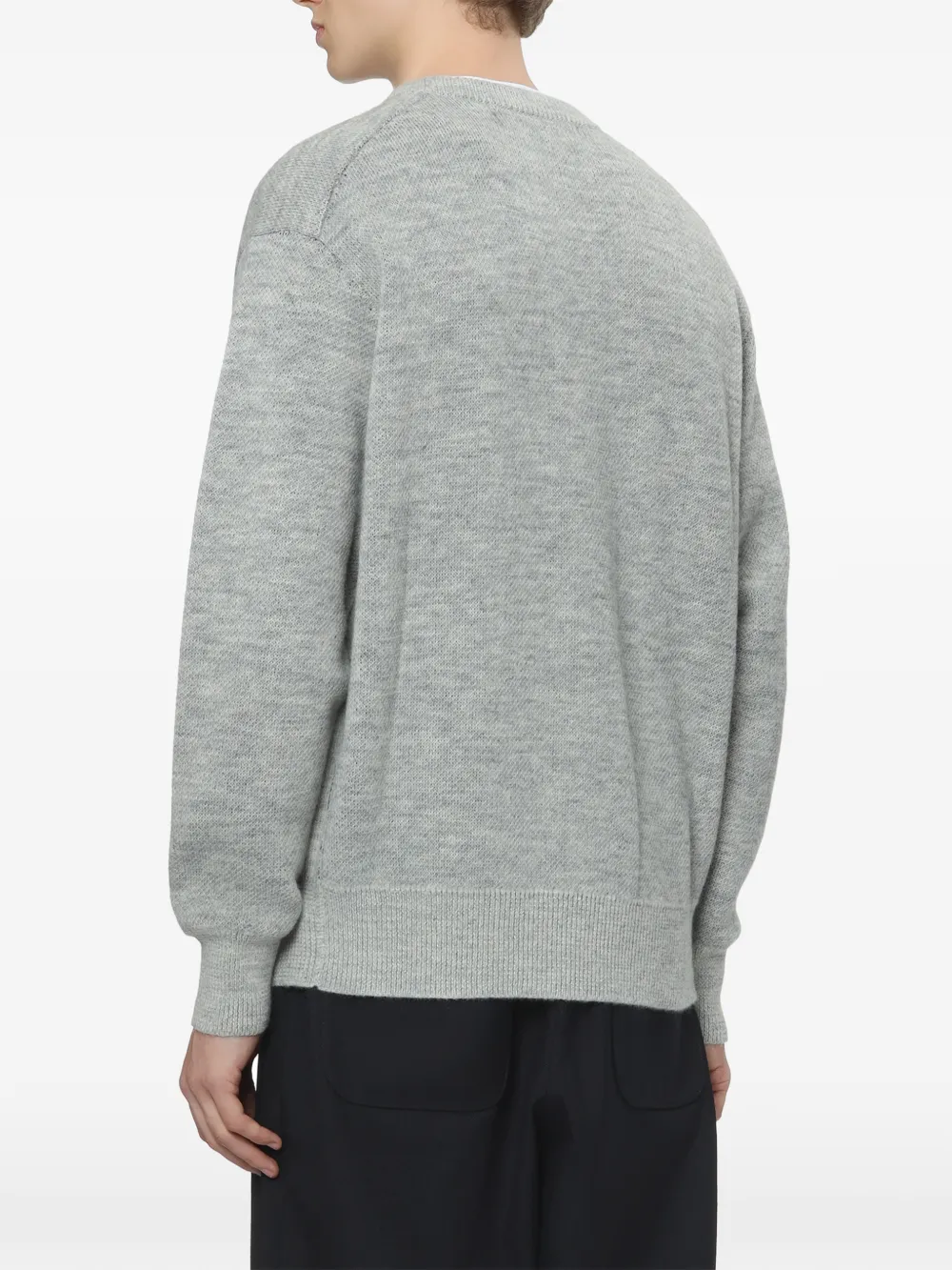Comme des Garçons Homme Trui met logo-intarsia Grijs