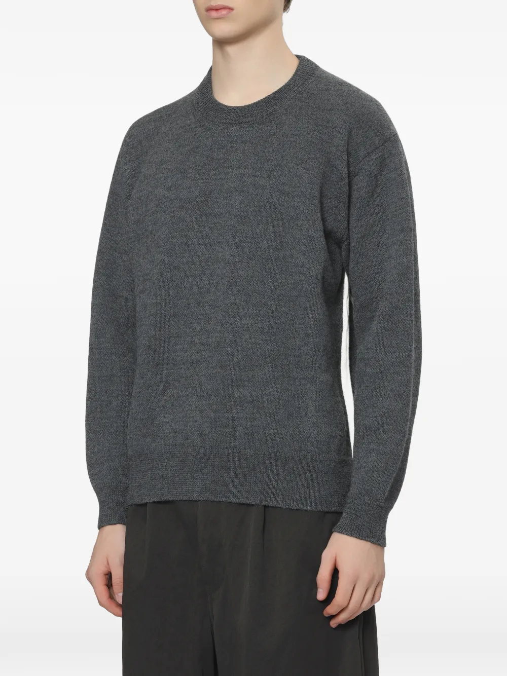 Comme des Garçons Homme Trui met contrasterend vlak Grijs