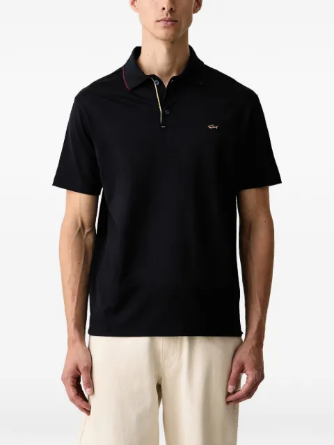 Paul & Shark logo-plaque short-sleeve polo shirt