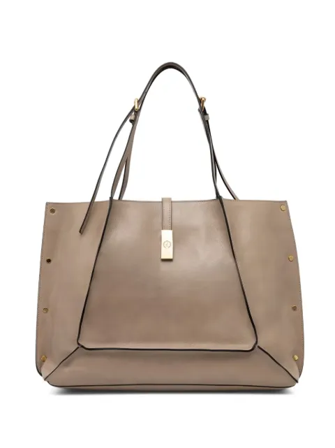 Pollini stud-embellished leather shoulder bag