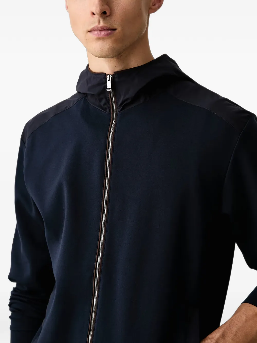 Paul & Shark Hoodie met rits Blauw