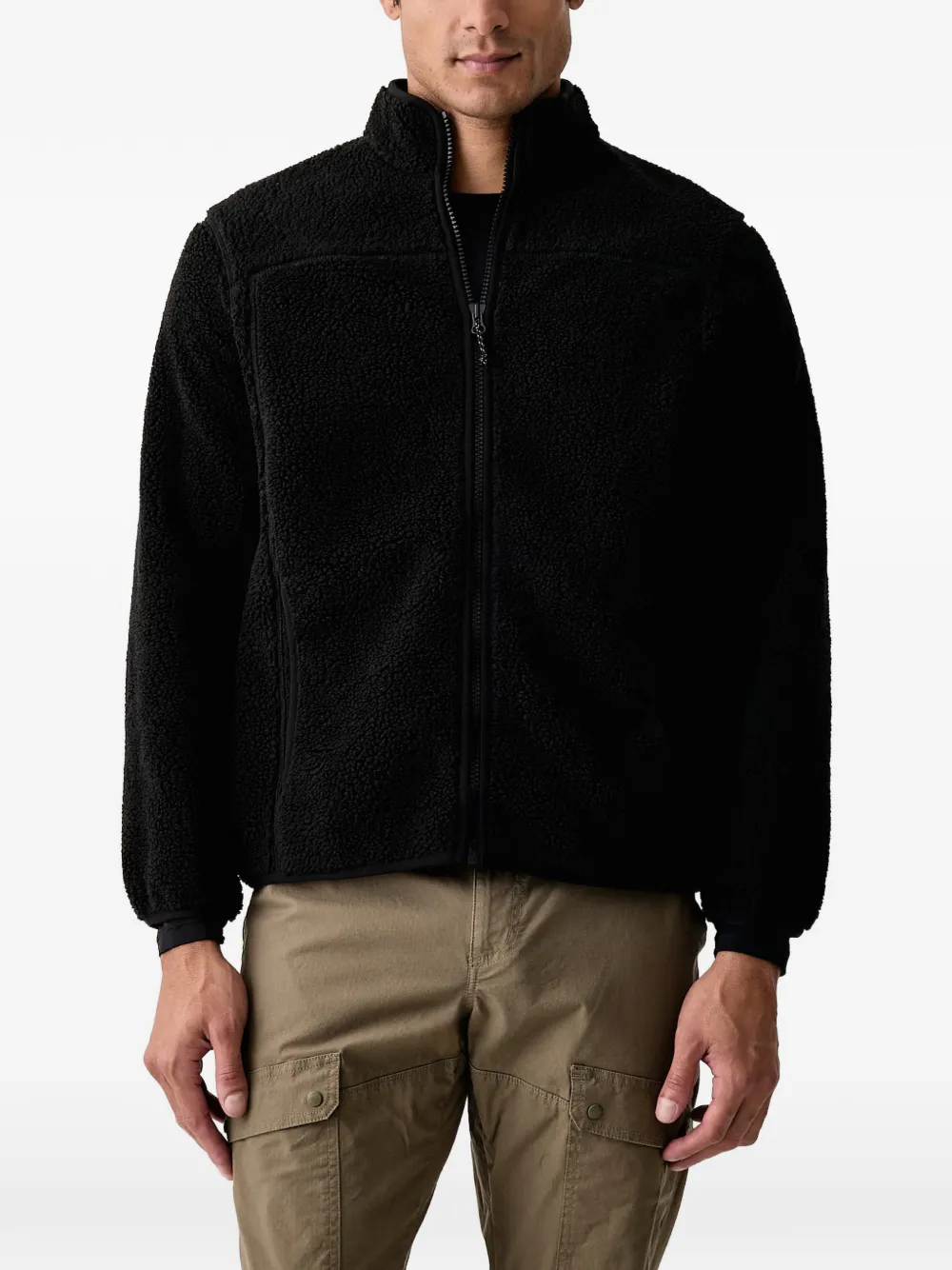 Peak Performance fleece-texture zip-up sweater