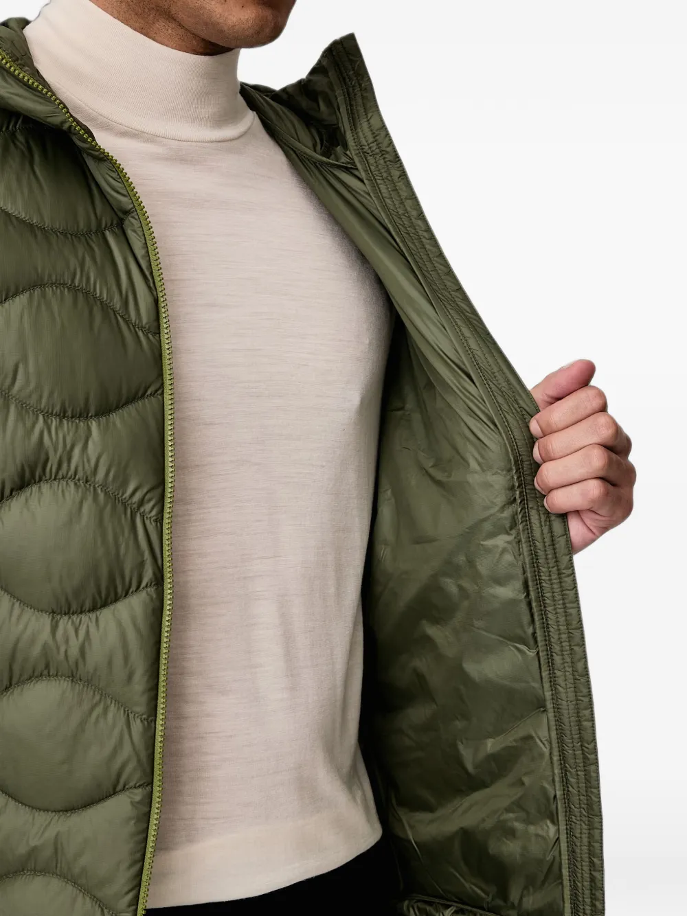 Peak Performance Helium Utility gewatteerd jack met capuchon Groen