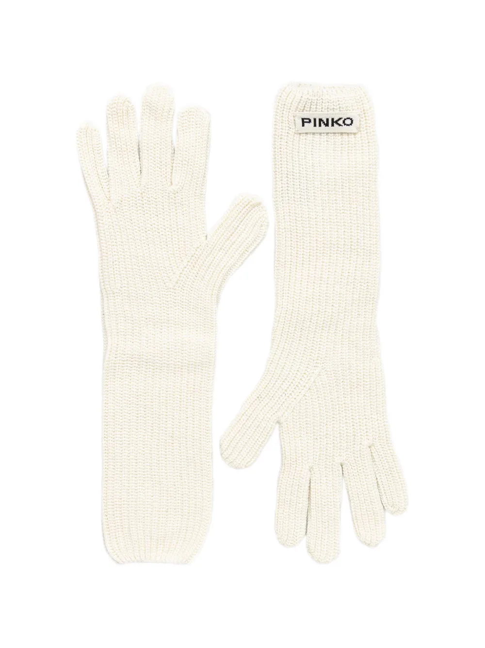 PINKO long gloves with logo lettering