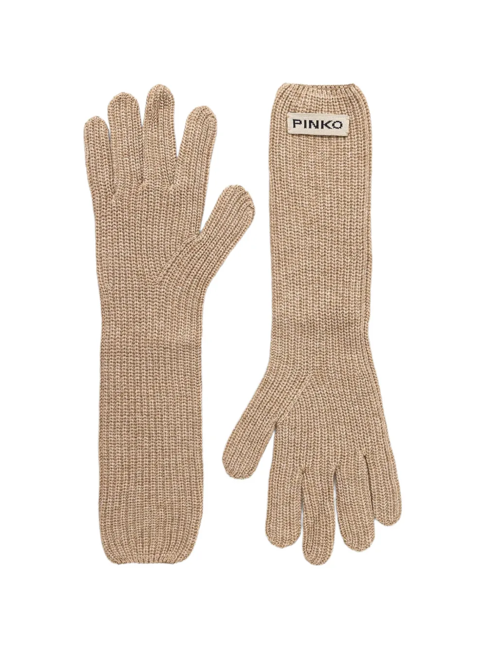 PINKO long gloves with logo lettering