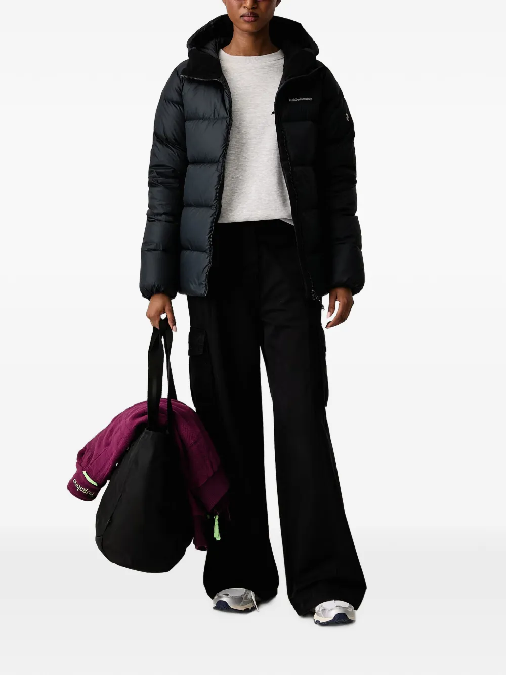 Peak Performance Frost gewatteerd jack met capuchon Zwart