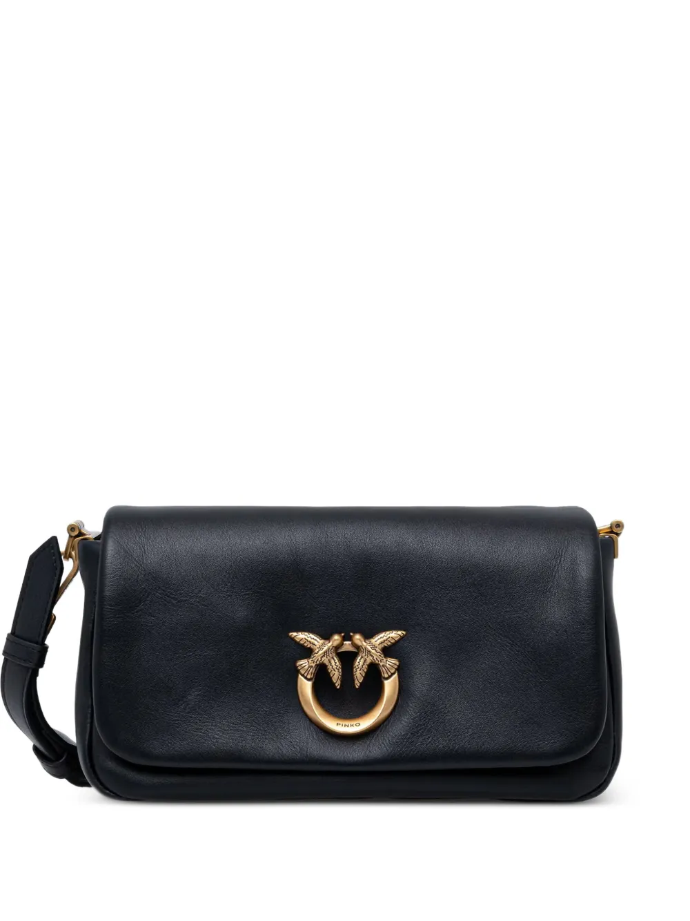 PINKO Love Birds leather shoulder bag - Nero