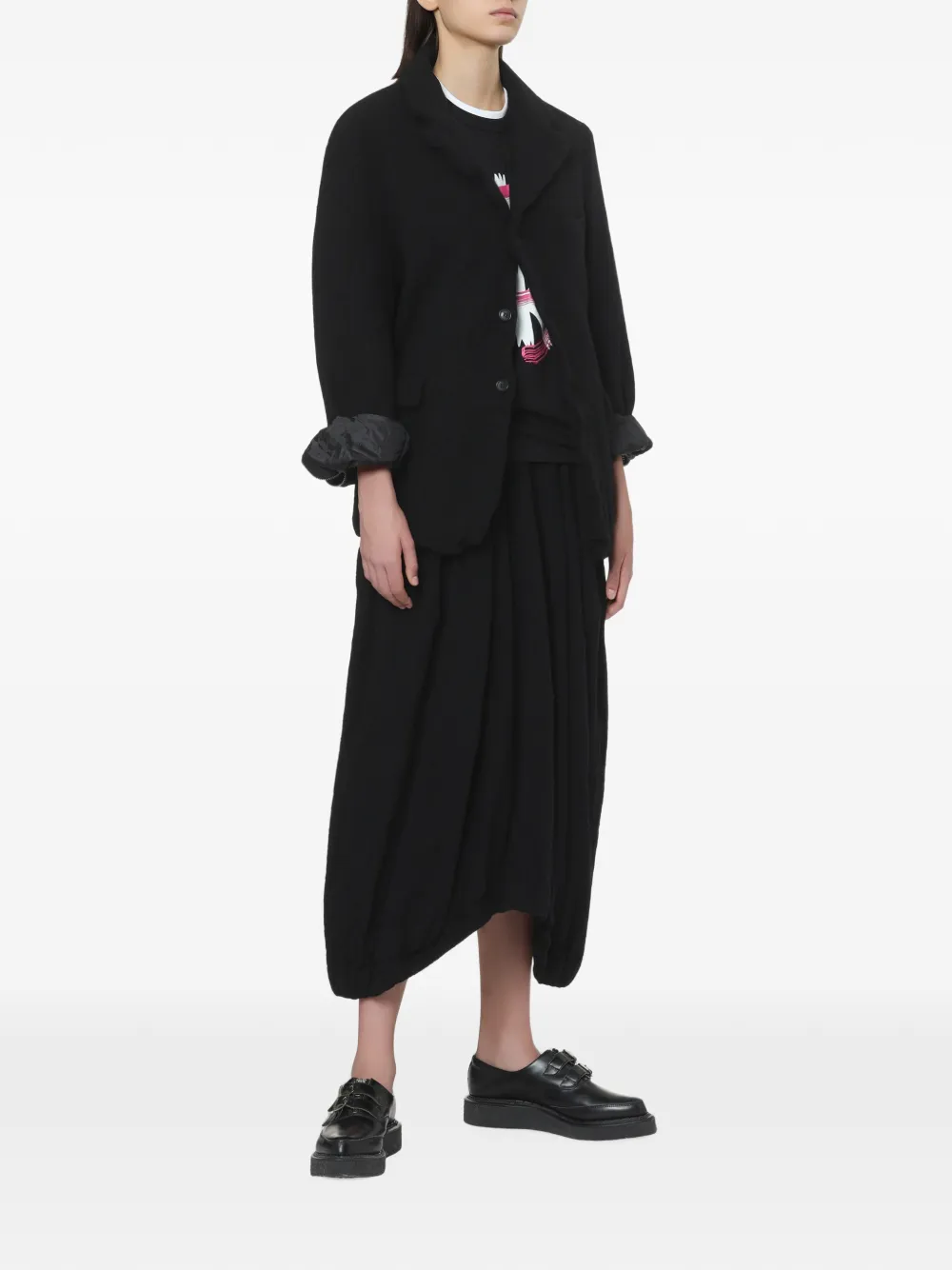 Black Comme Des Garçons T-shirt met print Zwart