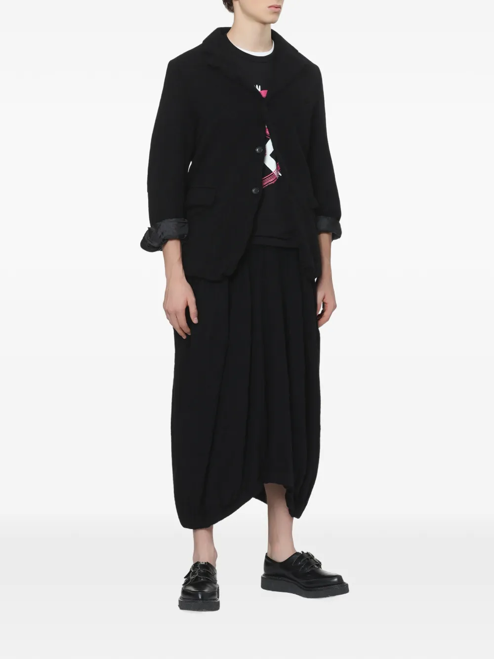 Black Comme Des Garçons T-shirt met print Zwart
