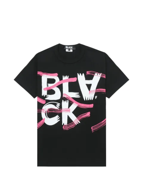 Black Comme Des Garçons graphic-print T-shirt