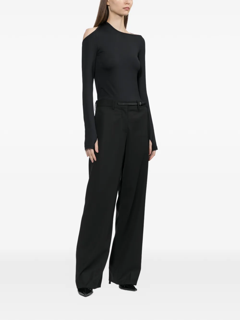 Helmut Lang Uitgesneden top Zwart