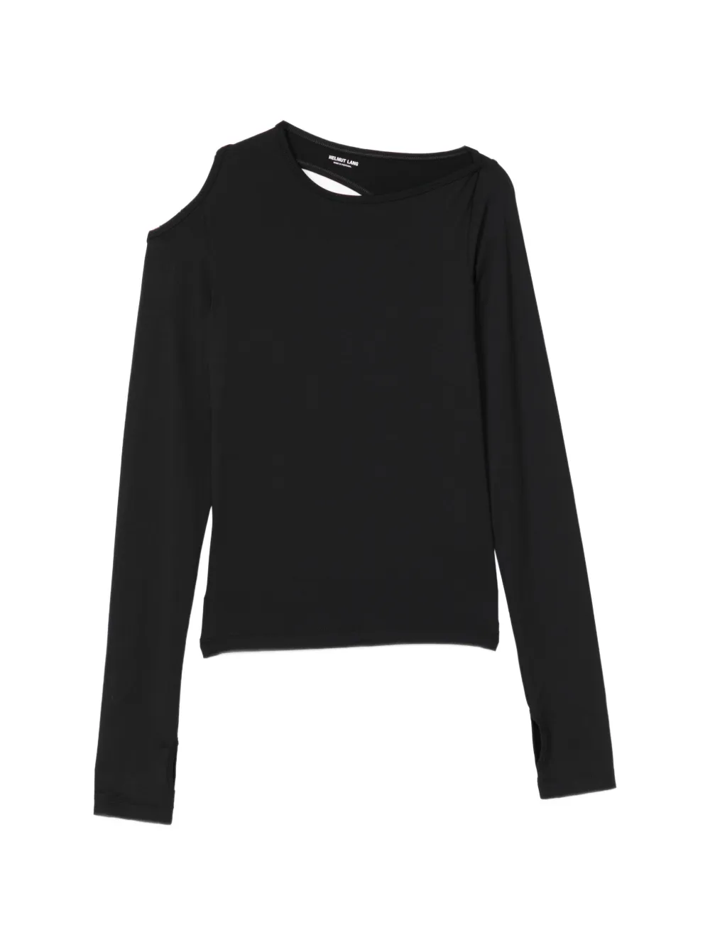 Helmut Lang cut-out long-sleeve top | Black | Image 1