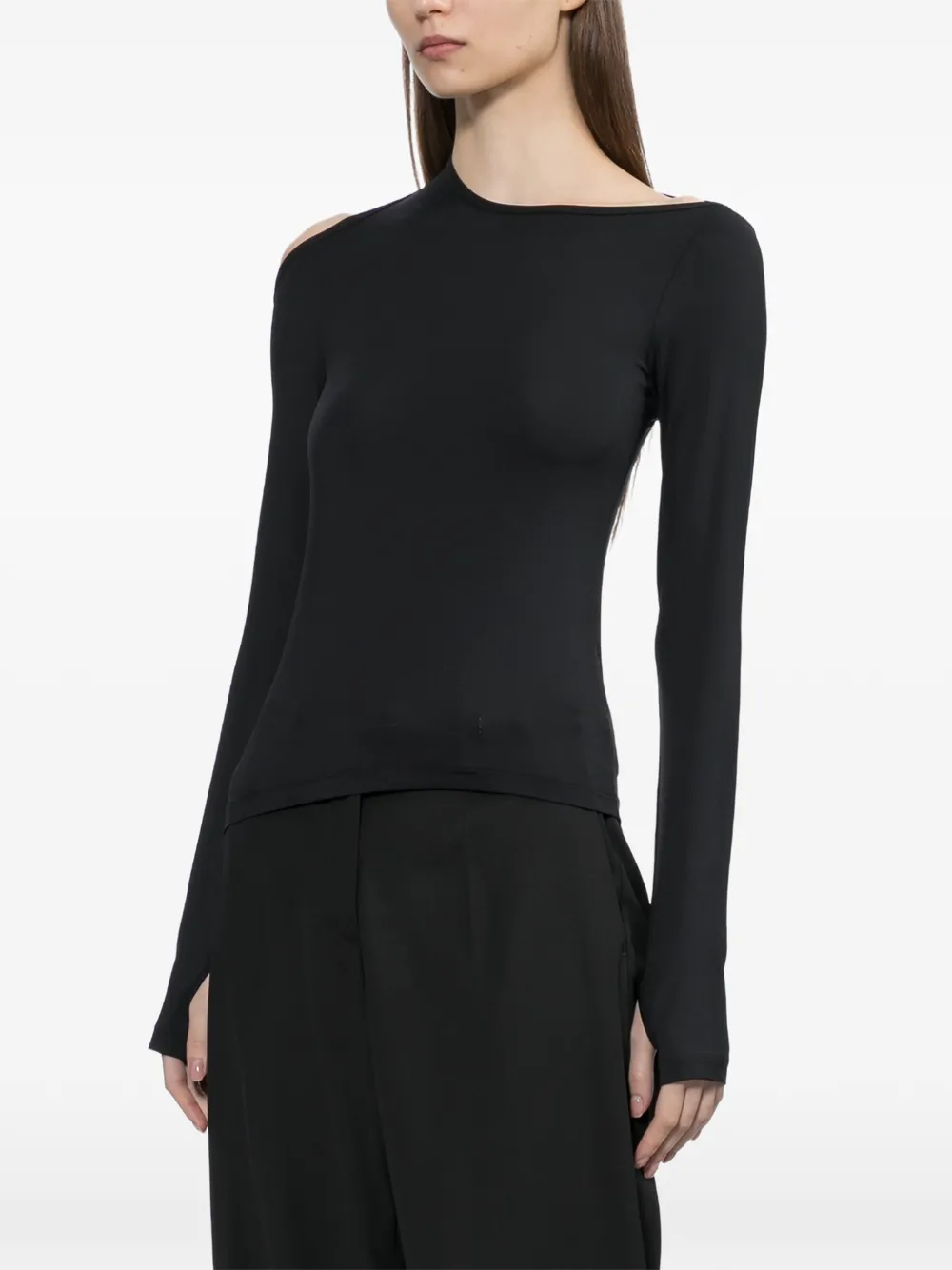 Helmut Lang Uitgesneden top Zwart
