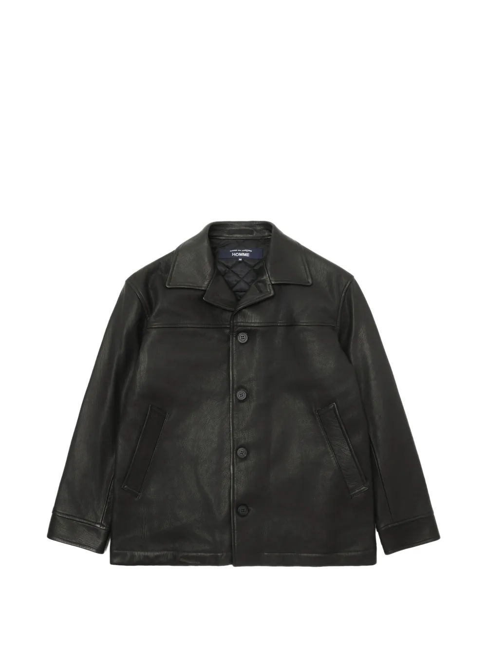Comme des Garçons Homme leather jacket - Schwarz