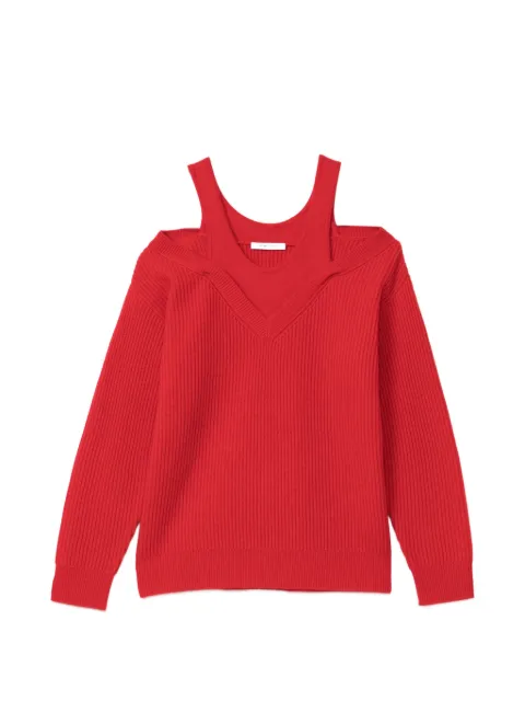 Helmut Lang cut-out rib-knit sweater