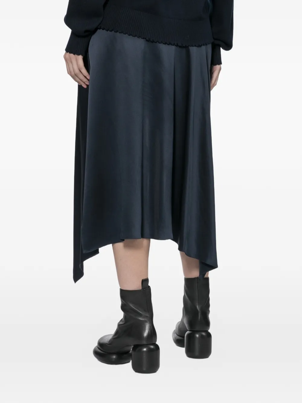 Helmut Lang Asymmetrische rok Blauw