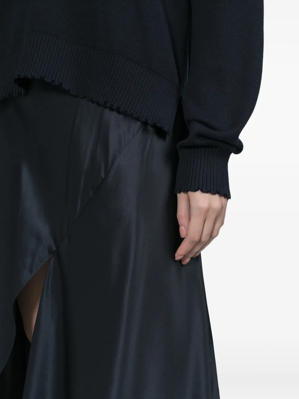 Helmut Lang Asymmetrische rok Blauw