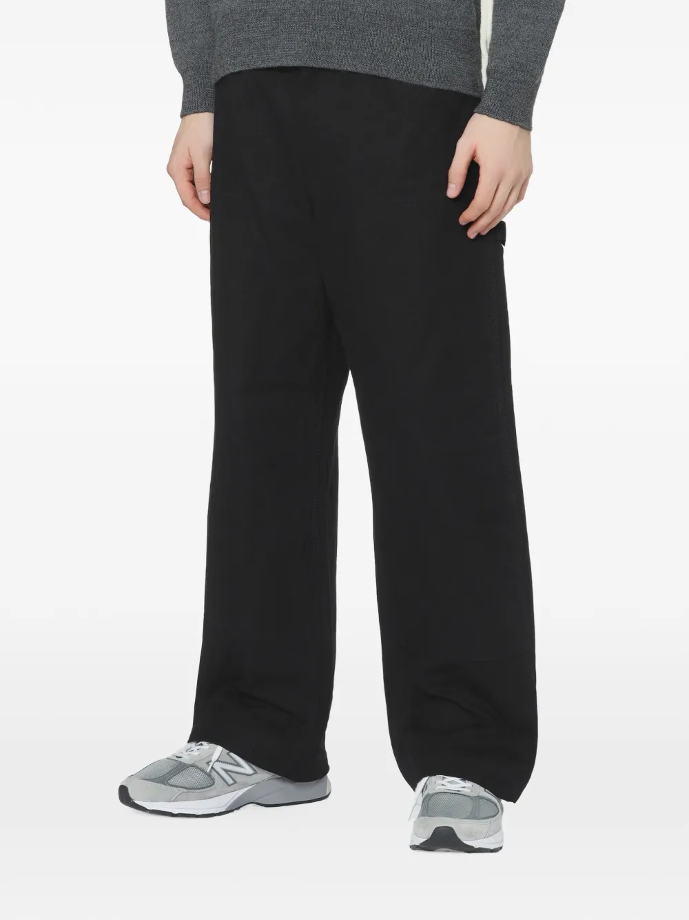 Comme des Garçons Homme Straight cargobroek met riemlussen Zwart