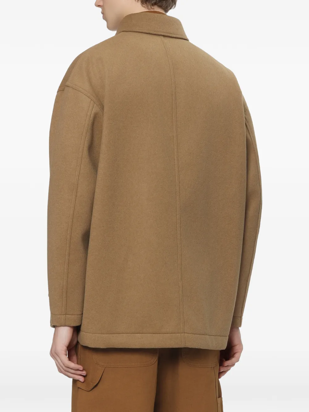 Comme des Garçons Homme Jack met opgestikte zak Beige