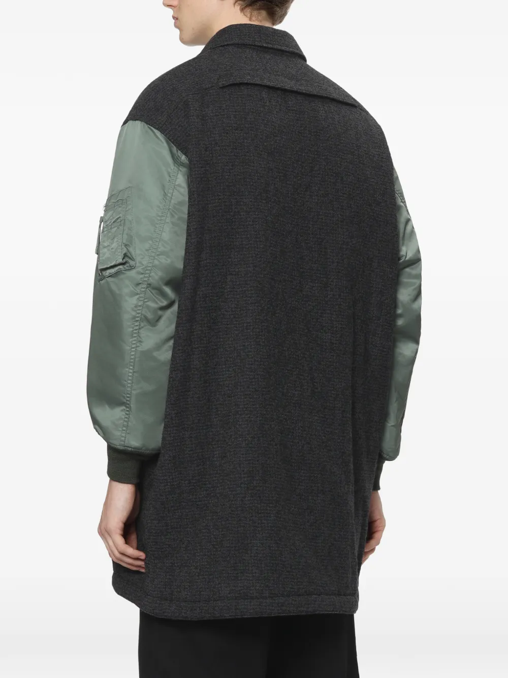 Comme des Garçons Homme Jas met vlakken en rits Grijs