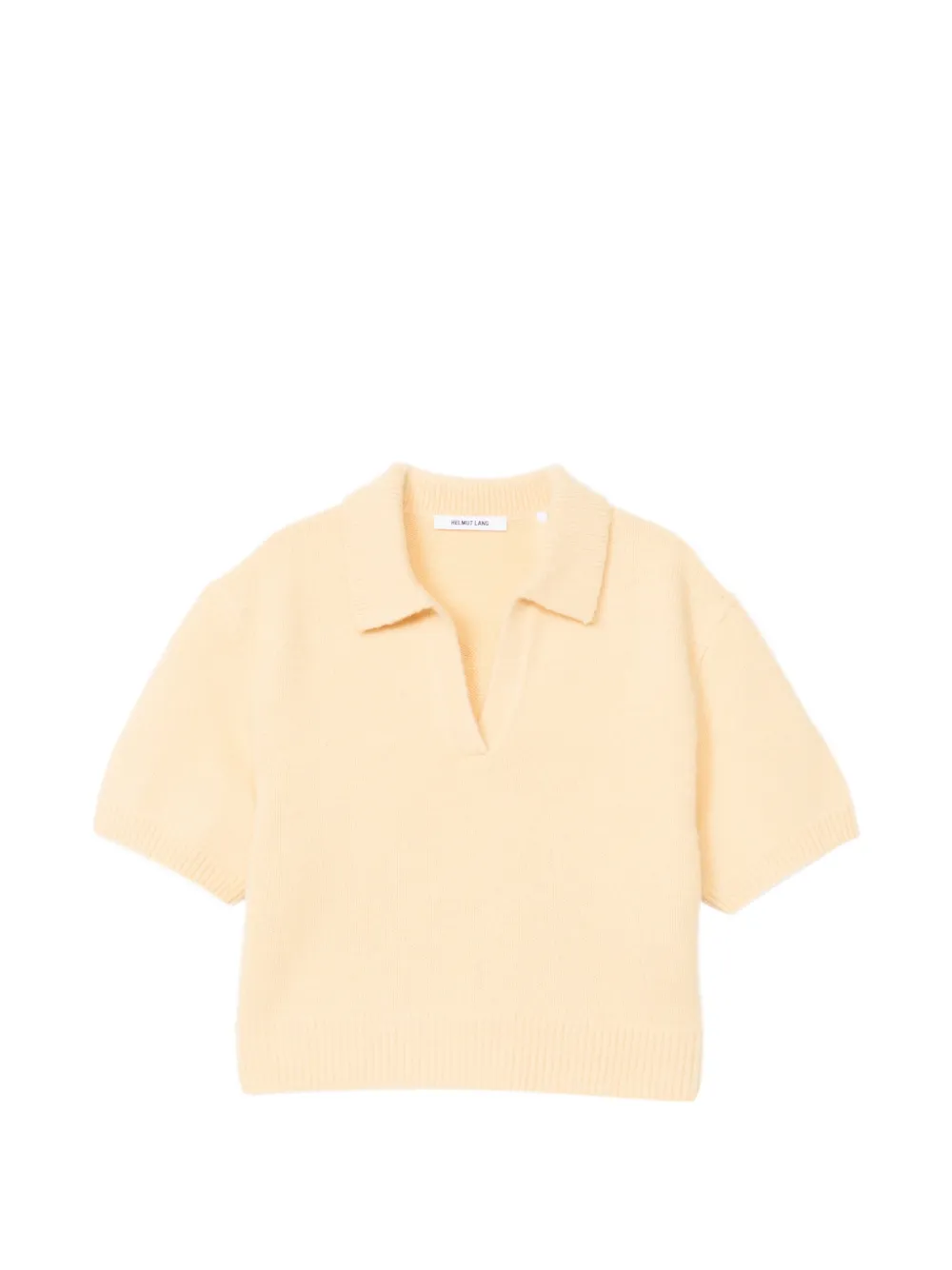 Helmut Lang polo en maille - Jaune Helmut Lang polo en maille - Jaune
