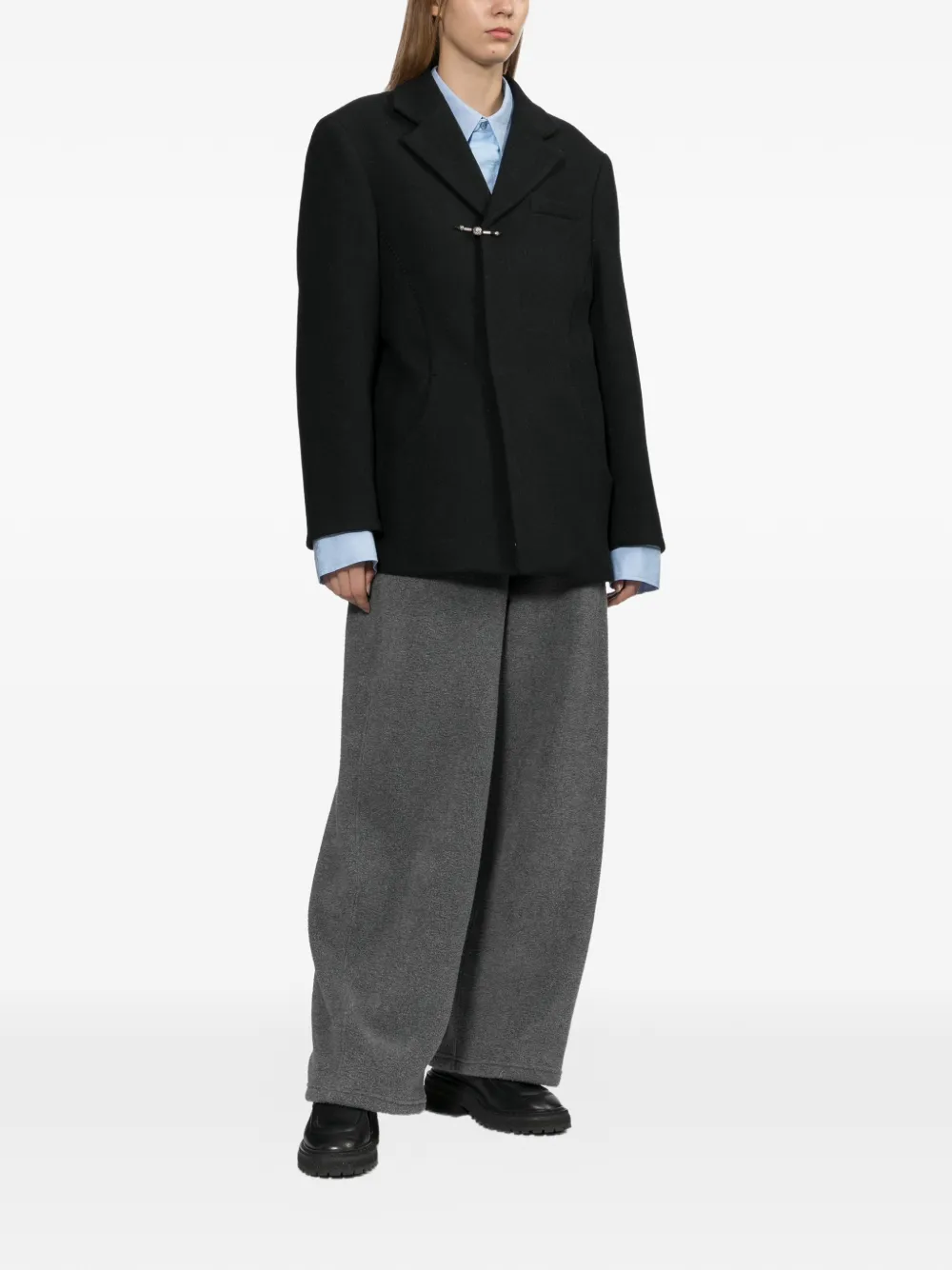 Ader Error Bead-embellished Tailored Blazer In Blue