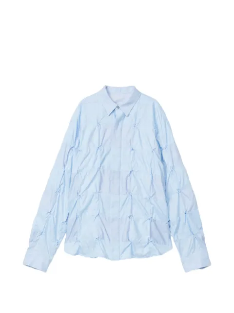 Ader Error chemise en jacquard à fronces