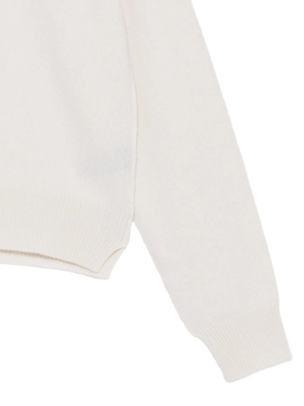 Haikure Rose crew-neck sweater Beige