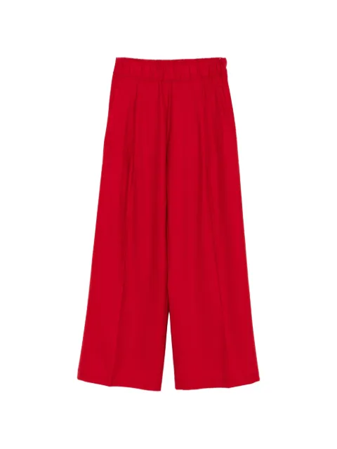 Semicouture Wide-Leg-Hose mit Faltendetail