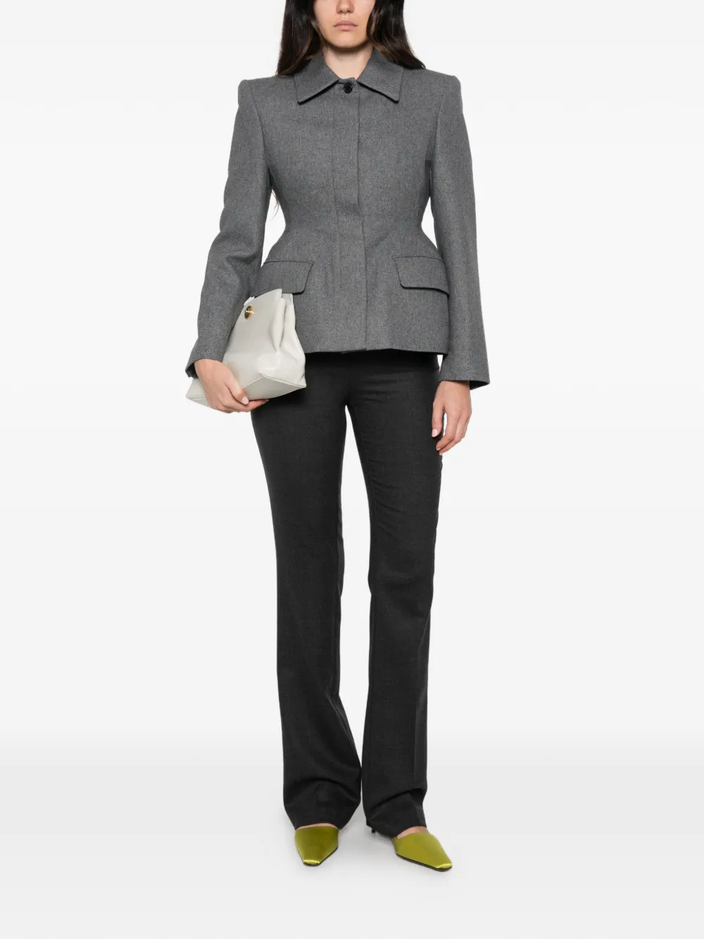 Semicouture Straight broek Grijs
