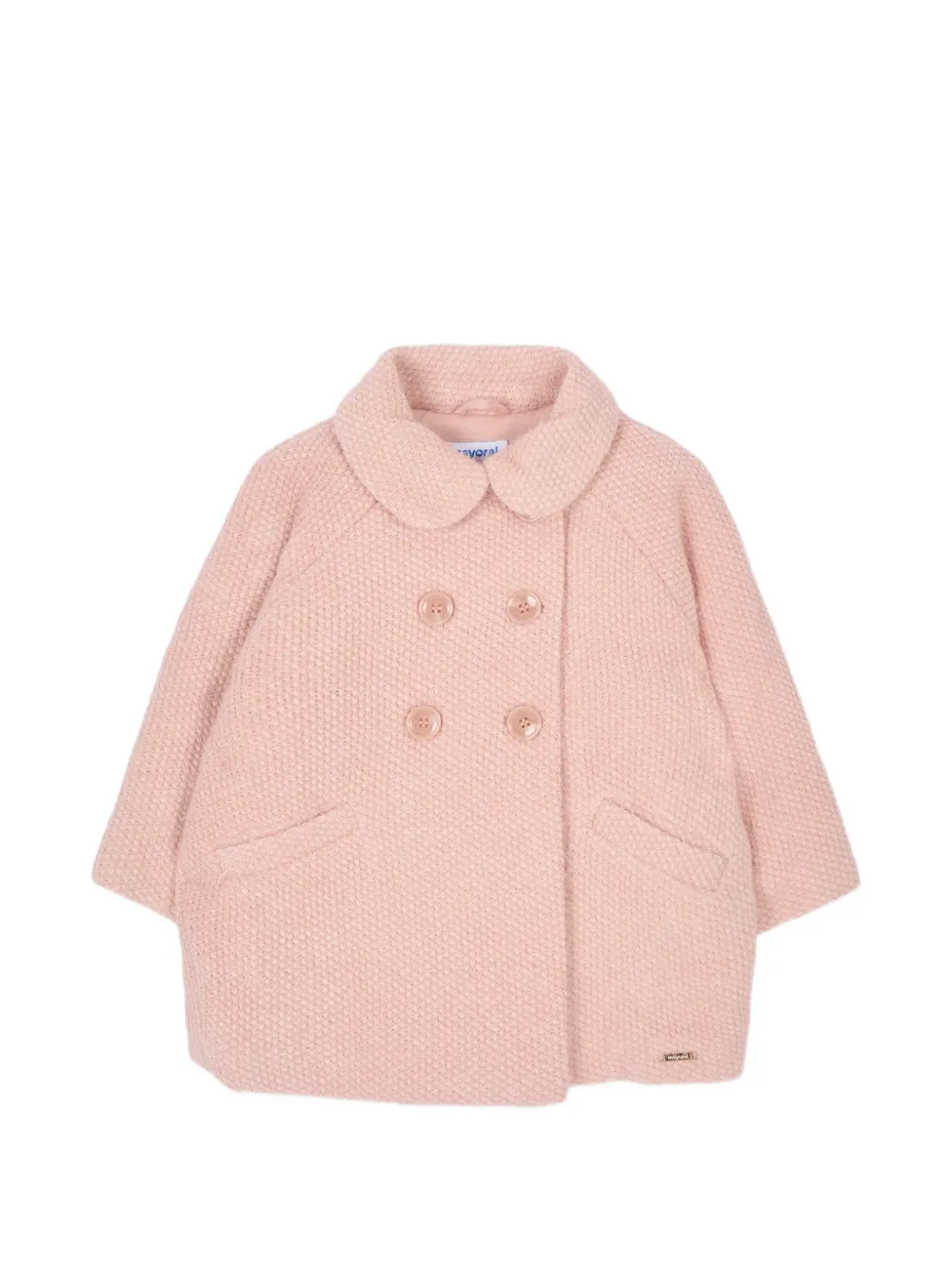 Mayoral double-breasted coat - Rosa