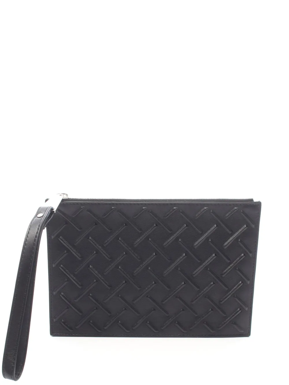 Bottega Veneta Pre-Owned pochette Nappa Graphic (2012-2026) - Noir Bottega Veneta Pre-Owned pochette Nappa Graphic (2012-2026) - Noir