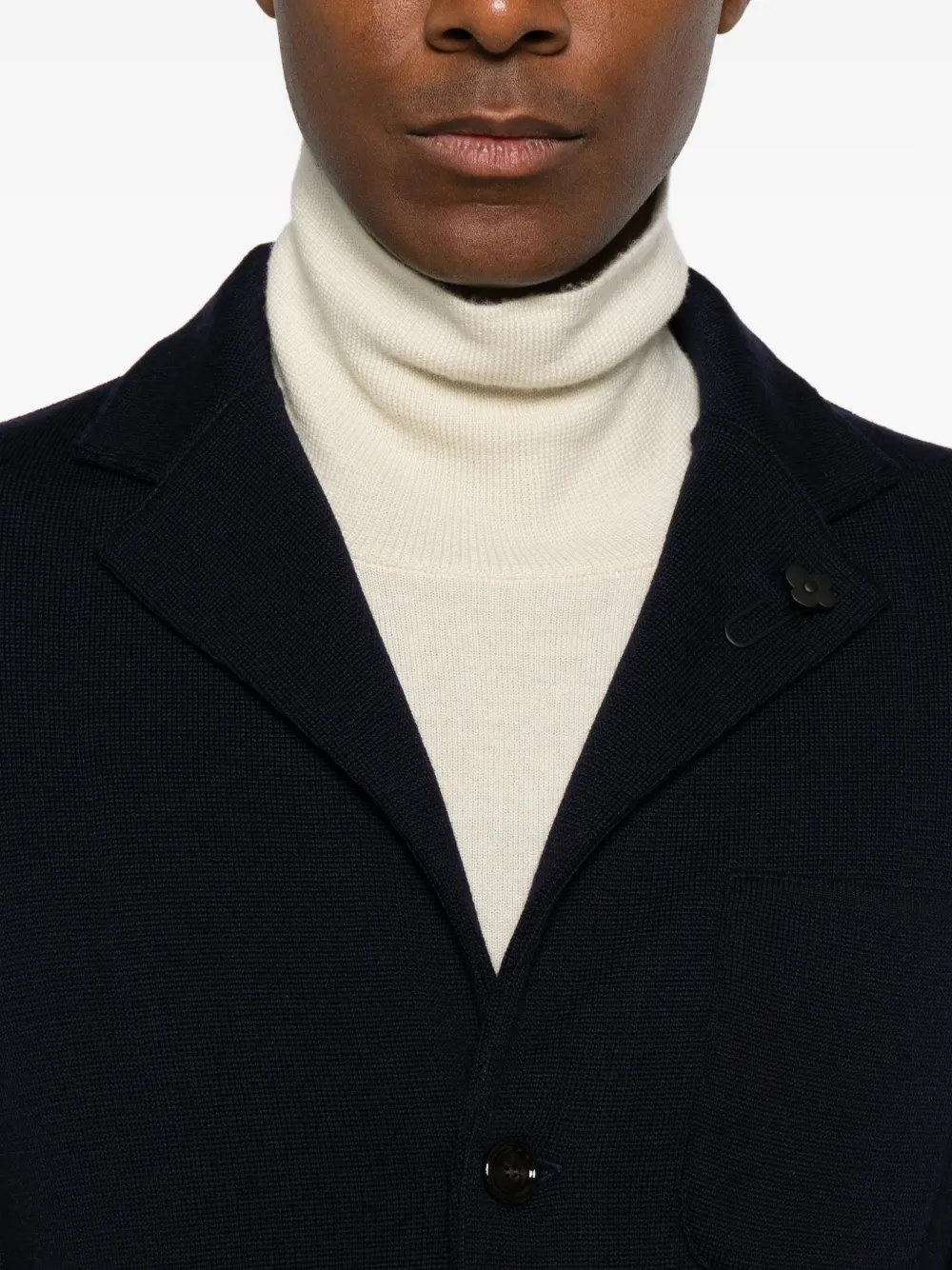 Lardini Blazer met enkele rij knopen Blauw