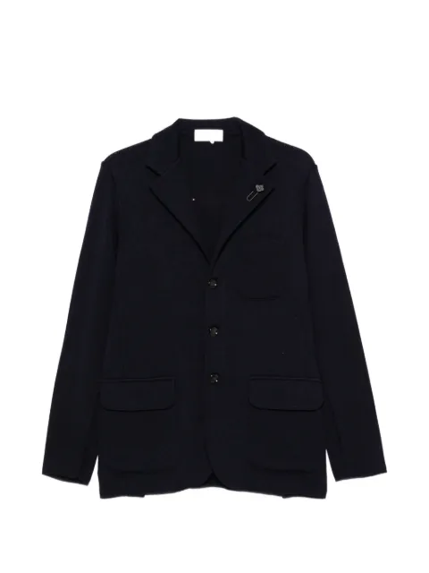 Lardini single-breasted knitted blazer