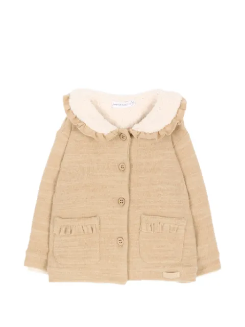 Bamboom ruffle-trimmed button-up jacket