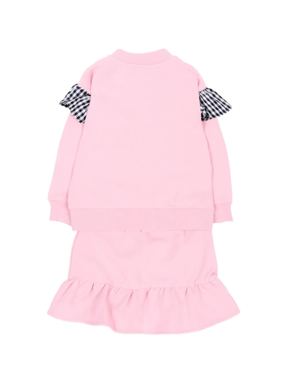 MSGM Kids Rokset met knopen en ruches aan de zoom Roze