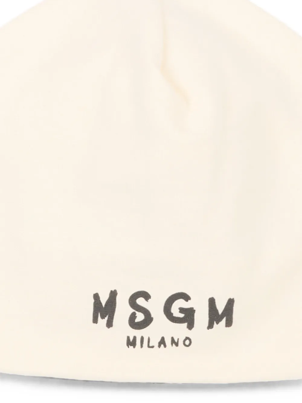 MSGM Kids Muts met logoprint Beige