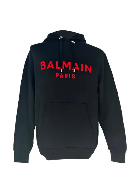 Balmain Pre-Owned logo-print hoodie