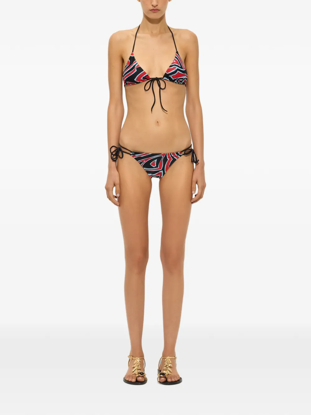 PUCCI Bikinislip met Labirinto-print Zwart